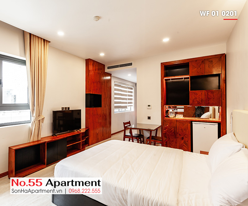 Phòng ngủ   bếp view 2 căn hộ mini cho thuê tại khu đô thị Waterfront City quận Lê Chân TP Hải Phòng WF 01 0201