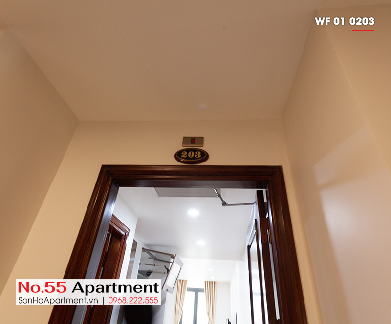 Cửa phòng 203 căn hộ cho thuê tại Waterfront City quận Lê Chân Hải Phòng WF 01 0203