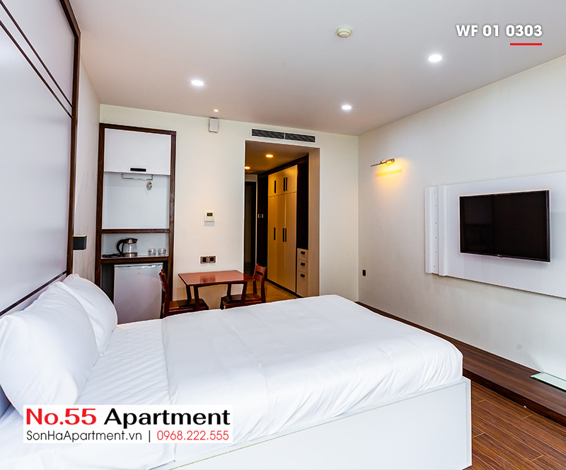 Phòng ngủ ăn căn hộ mini tại Waterfront City quận Lê Chân tp Hải Phòng WF 01 0303